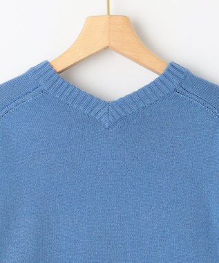 組曲 S カシミヤブレンドバルキープルオーバー ニット ブルー系