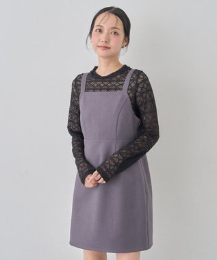 earth music&ecology スクエアネックミニワンピース