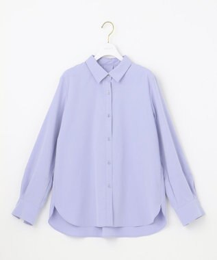 ANY SIS L 【洗える】ランタンスリーブ シャツ ライトブルー