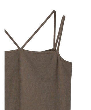 Green Parks カップ付きマルチストラップタンク Khaki