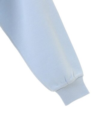 Green Parks 裏起毛配色ステッチロゴチュニック Light Blue
