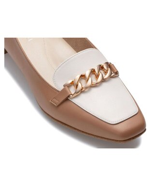 REGAL FOOT COMMUNITY 【リーガルレディース】F27R 晴雨兼用ヒールアップローファー パンプス ブラウンアイボリー