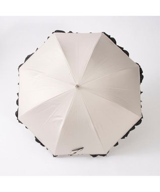 UNBILLION カシュネ cachenez / 【晴雨兼用】【日傘】 【UV カット率99.999.9％以上】PUバイカラーフリルバルーンショートパラソル ベージュ