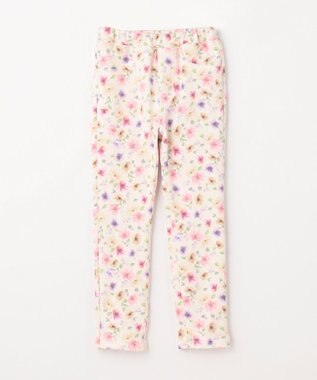 ANY KIDS 7days 裏シャギー 総柄 パンツ アイボリー系花柄