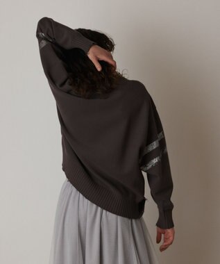 GRACE CONTINENTAL ナンバリングニットトップ グレー