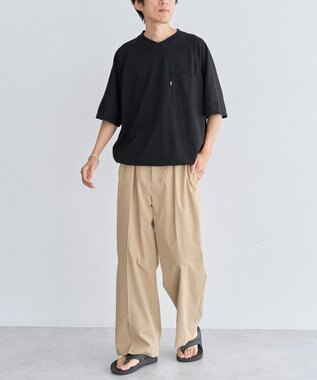 CRAFT STANDARD BOUTIQUE カノコドロストラグランＴシャツ Black