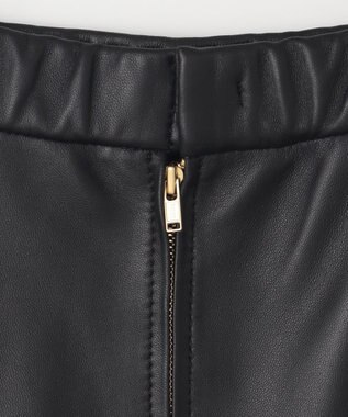 自由区 ラムレザー スカート ブラック