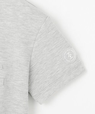 23区GOLF 【WOMEN】【吸水速乾/UVケア】長めの半袖丈でトレンドのモードスタイル！スウェットモックネック ライトグレー系