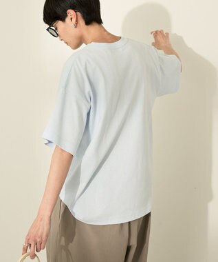 AMERICAN HOLIC フォトプリントＴシャツ Sax