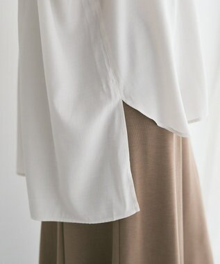 YECCA VECCA 【セットアップ可能】ポケットスキッパーシャツ Gray Beige