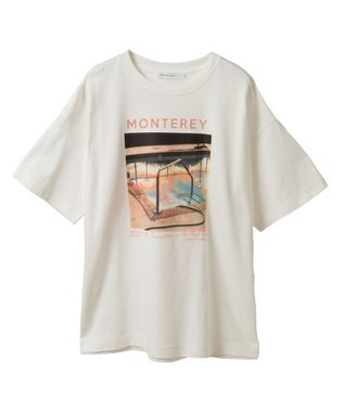 AMERICAN HOLIC フォトプリントＴシャツ Sax