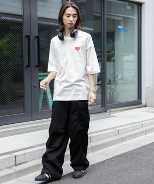 WEGO 【ユニセックス着用ITEM/綿100%/SMLサイズ展開】リラックスフィットワンポイントT（S） 柄3