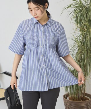 AMERICAN HOLIC シャーリング半袖シャツ Blue