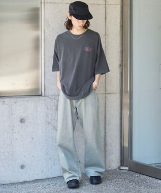 WEGO 【新色追加/ユニセックス着用アイテム/手洗い可/SMLサイズ展開】ピグメントグラフィックT（S） 柄21