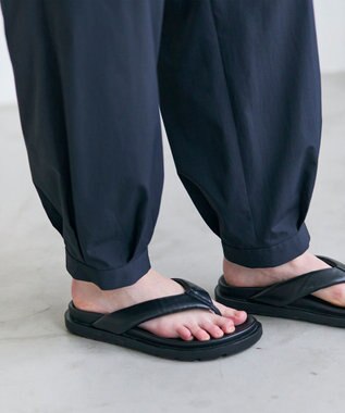 BEIGE， YANN / 裾カフス イージーアンクルパンツ Black