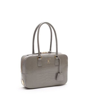 A.D.M.J. 【牛革】クロコ型押し ボストン28cm SM