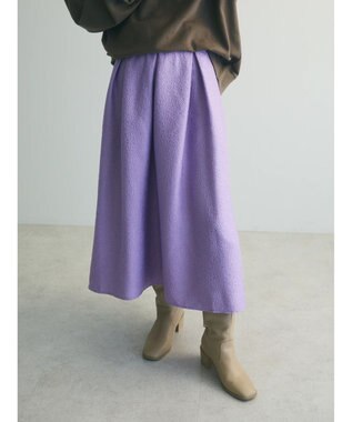 Green Parks ａ．ジャガードタックスカート Purple