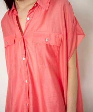 GRACE CONTINENTAL ギャザーシャツ ピンク