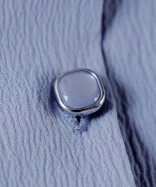 Tiaclasse 【洗える】 ティアードシャツワンピース ブルー