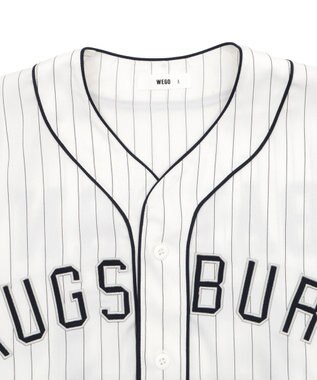 WEGO 【ユニセックス着用ITEM/MLサイズ展開】ベースボールシャツ（SS） ホワイト