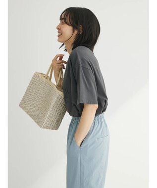 Green Parks フェミニンロゴボックスＴシャツ Gray