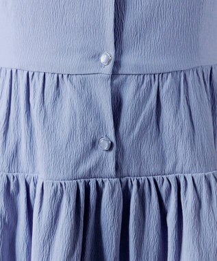 Tiaclasse 【洗える】 ティアードシャツワンピース ブルー