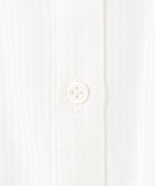 J.PRESS LADIES S 【洗える】アセVisシャドーギンガム シャーリング ブラウス ホワイト系