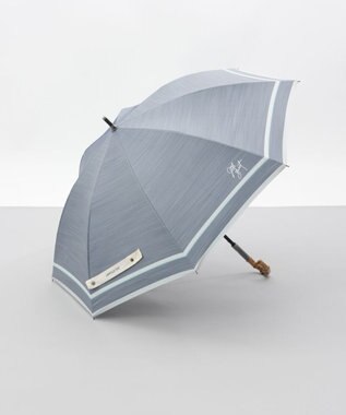 AURORA 【 JILL STUART（ジル スチュアート）】先染めボーダー晴雨兼用傘(長傘) ネイビー