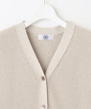 J.PRESS LADIES 【洗える】 シネコットン ニットジレ ベージュ系