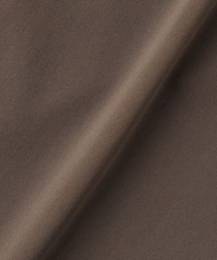 自由区 S 【カタログ掲載】ブラッシュドコットンサテンナロー スカート ダークブラウン