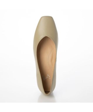 ing <ing>スクエアトゥVカットパンプス ライトオークカタオシ