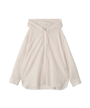 Green Parks シアーフードシャツ Beige