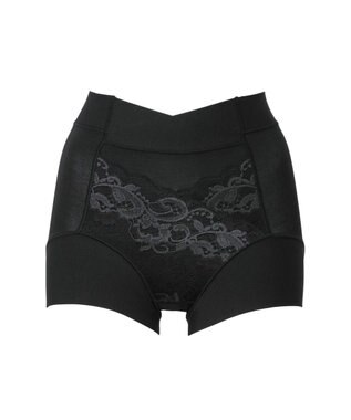  【BRADELIS NewYork peace】綿混フィットレースショーツ ウエストからヒップ下まですっぽり包み補整するショーツ