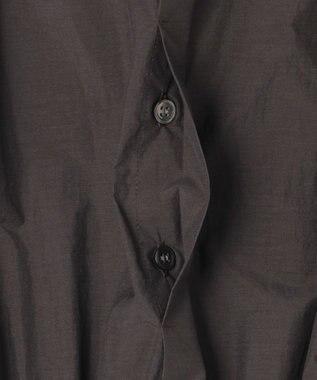 23区 【洗える/撥水加工】ナイロンコットンタフタ ウエストシャーリング ワンピース ダークブラウン系