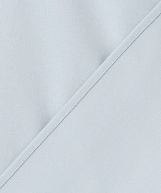 ICB L イージージョーゼット ピンタックカットソー サックスグレー