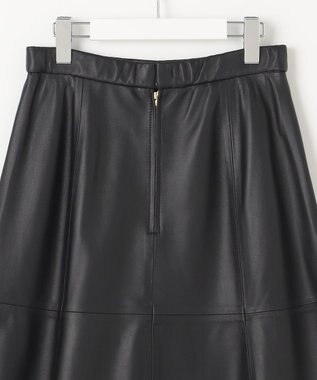 自由区 ラムレザー スカート ブラック