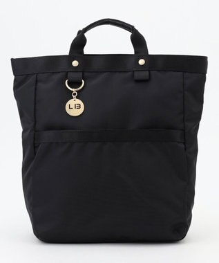 LA BAGAGERIE チャーム付き　ナイロンリュック ブラック