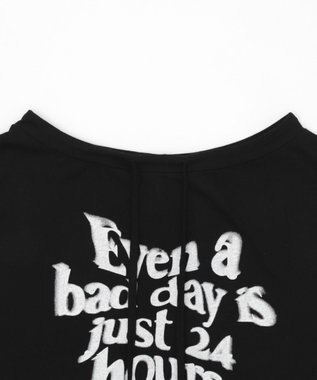 WEGO ドローストリングロゴオフショル ブラック