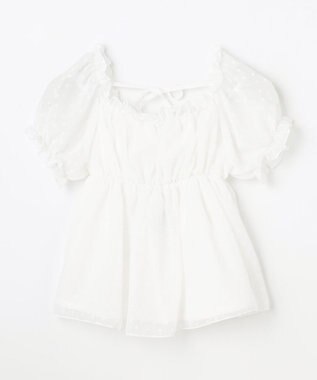 ANY KIDS 【一部店舗/WEB先行販売アイテム】2WAY シアードビーブラウス ホワイト