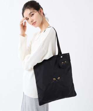 LeSportsac MINI ROUND CHARM/ブラックキャッツエンブロイダリー ブラックキャッツエンブロイダリー