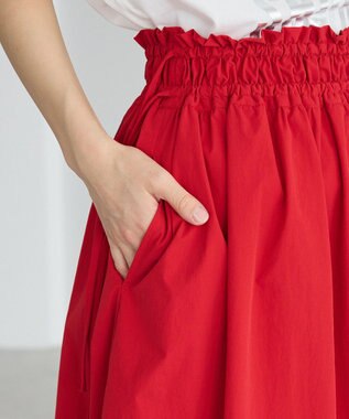 CRAFT STANDARD BOUTIQUE ドロストギャザースカート Red