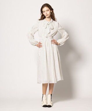 TOCCA 【ヨンア×大人百花×TOCCAコラボ・00サイズあり・洗える】ALLURING BEAUTY ドレス アイボリー×ブラック系