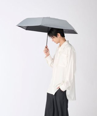 MOONBAT 【遮光100％/超軽量/耐久性】マジで軽い傘 晴雨兼用 折りたたみ日傘 マジカルテックプロテクション Tough W rib 55cm ライトグレー