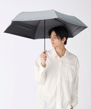 MOONBAT 【遮光100％/超軽量/耐久性】マジで軽い傘 晴雨兼用 折りたたみ日傘 マジカルテックプロテクション Tough W rib 55cm ライトグレー