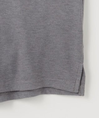 ANY 【洗濯機可】アクリルレーヨンリブタートル チャコール