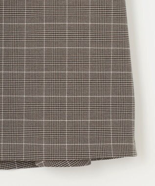 組曲 L 2WAYウォームストレッチ チェックスカート ベージュ系3