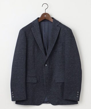 JOSEPH ABBOUD 【キングサイズ・ストレッチ】ツィーディージャージ　ジャケット ネイビー系