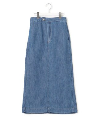 J.PRESS YORK STREET 【WOMEN】ソフトデニムスカート ダルブルー系