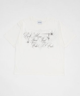 WEGO 【ユニセックス着用ITEM/MLサイズ展開】クロップドグラフィックT（SS） ホワイト