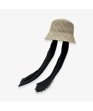 林八百吉商店 un chapeau  スカーフ付きベルハット ナチュラル